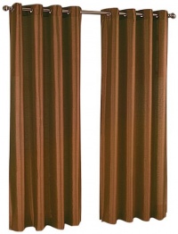 Stylemaster Tribeca Faux Silk Grommet 56-Inch by 95-Inch Window Panel, Expresso Stylemaster Tribeca Faux Silk Grommet 56-Inch by 95-Inch Window Panel, Expresso