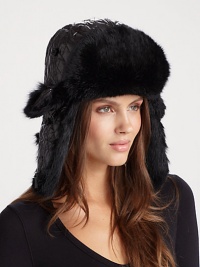 EXCLUSIVELY AT SAKS. Plush rabbit fur trim with quilted crown is the perfect accessory to keep warm in style. One size fits mostFully lined100% dyed rabbit fur; polyester crownDry clean by fur specialistImportedFur origin: China EXCLUSIVELY AT SAKS. Plush rabbit fur trim with quilted crown is the perfect accessory to keep warm in style. One size fits mostFully lined100% dyed rabbit fur; polyester crownDry clean by fur specialistImportedFur origin: China