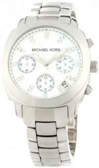 Michael Kors Women's MK5092 Silver Stainless-Steel Quartz Watch with White Dial Michael Kors Women's MK5092 Silver Stainless-Steel Quartz Watch with White Dial