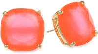 Kate Spade New York Small Square Fluorescent Coral Stud Earrings Kate Spade New York Small Square Fluorescent Coral Stud Earrings