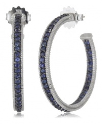 Judith Ripka Ambrosia Pave Hoop Earrings Judith Ripka Ambrosia Pave Hoop Earrings