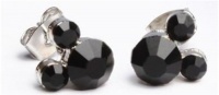 Disney's Inspired Silver Black Crystal Mickey Mouse Stud Earrings Disney's Inspired Silver Black Crystal Mickey Mouse Stud Earrings
