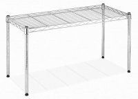 Whitmor 6054-585 Supreme Wide Stacking Shelf, Chrome Whitmor 6054-585 Supreme Wide Stacking Shelf, Chrome