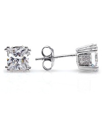 Cut in a graphic shape, Crislu's faceted cubic zirconia earrings showcase the bold beauty of these gems. Wear these studs to give every look a flash of sparkle. Cut in a graphic shape, Crislu's faceted cubic zirconia earrings showcase the bold beauty of these gems. Wear these studs to give every look a flash of sparkle.