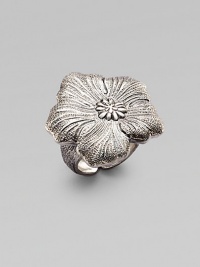 This wide, adjustable statement piece boasts one of nature's great wonders. Sterling silverWidth, about 1½Adjustable up to ½ sizeMade in Italy This wide, adjustable statement piece boasts one of nature's great wonders. Sterling silverWidth, about 1½Adjustable up to ½ sizeMade in Italy