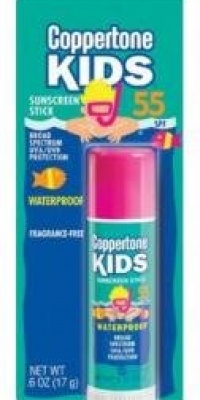 Coppertone Kids Sunscreen Stick, SPF 55, .6 oz.