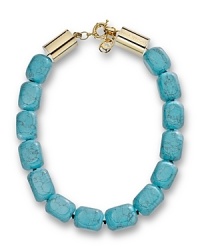 Tap into this season's turquoise jewelry trend with this chunky beaded necklace from MICHAEL Michael Kors, sure to enliven every neckline. Tap into this season's turquoise jewelry trend with this chunky beaded necklace from MICHAEL Michael Kors, sure to enliven every neckline.