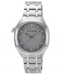 With an octagonal case, this sleek watch from Vince Camuto brings style from a different angle. With an octagonal case, this sleek watch from Vince Camuto brings style from a different angle.