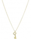 Dogeared Jewels and Gifts Reminder Key To Success Gold-Plated Sterling Silver Pendant Necklace
