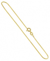 BDNGP001 14 KT Gold over Sterling Silver 1mm Vermeil Chain Necklace 14 to 30 inch BDNGP001 14 KT Gold over Sterling Silver 1mm Vermeil Chain Necklace 14 to 30 inch