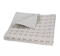 Dwellstudio Organic Quilted Play Blanket, Ovals Grey Dwellstudio Organic Quilted Play Blanket, Ovals Grey