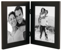 Linear Black Picture Frame 5x7 Double Vertical Linear Black Picture Frame 5x7 Double Vertical