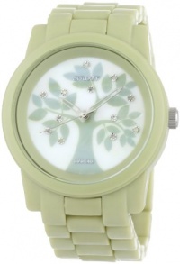 Sprout Women's ST5021MPLG Eco-Friendly Diamond Accented Tree Motif Dial and Green Corn Resin Bracelet Watch Sprout Women's ST5021MPLG Eco-Friendly Diamond Accented Tree Motif Dial and Green Corn Resin Bracelet Watch