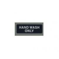 Winco Black Hand Wash Only Information Sign with Symbol 3 x 9 inch Winco Black Hand Wash Only Information Sign with Symbol 3 x 9 inch