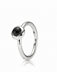 A graphic and glamorous addition to your PANDORA collection, this onyx cabochon ring is ideal stacked with other styles for a signature accessory statement. A graphic and glamorous addition to your PANDORA collection, this onyx cabochon ring is ideal stacked with other styles for a signature accessory statement.