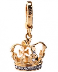 Juicy Couture Charm Gold Crown 3D Charm w Clear Pave Accents Gold Plated Bracelet Charm YJRU4613 Juicy Couture Charm Gold Crown 3D Charm w Clear Pave Accents Gold Plated Bracelet Charm YJRU4613