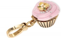 Juicy Couture Charm Pink Frosting Cupcake Gold Locket Charm Opens YJRU3310 Juicy Couture Charm Pink Frosting Cupcake Gold Locket Charm Opens YJRU3310