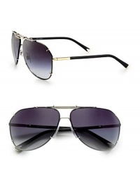 This aviator style exudes effortless cool, crafted in lightweight metal with grommet detail. Available in silver frames with grey lenses.Metal100% UV ProtectionMade in Italy This aviator style exudes effortless cool, crafted in lightweight metal with grommet detail. Available in silver frames with grey lenses.Metal100% UV ProtectionMade in Italy
