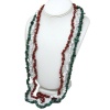 Set Of 3 Natural Red Jasper 34 White Howlite 34 & Malachite 34 Chip Necklace