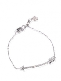 Juicy Couture Pave Arrow Skinny Chain Bracelet Silver YJRU5915 Juicy Couture Pave Arrow Skinny Chain Bracelet Silver YJRU5915