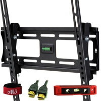 OLLO MOUNTS: 23-46 inches Tilt / Tilting Low Profile Universal TV Wall Mount Bracket HDMI CABLE 6 inches TORPEDO LEVEL * VELCRO CABLE TIE (TH44037-3) OLLO MOUNTS: 23-46 inches Tilt / Tilting Low Profile Universal TV Wall Mount Bracket HDMI CABLE 6 inches TORPEDO LEVEL * VELCRO CABLE TIE (TH44037-3)