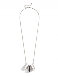 GUESS Black And White Lizard-Embossed Pendant , WHITE GUESS Black And White Lizard-Embossed Pendant , WHITE