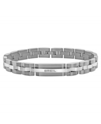 It's all in the name. This Manta collection bracelet from Breil is designed for the confident man. Crafted in two-tone stainless steel with a buckle closure and engraved logo. Approximate length: 8 inches. It's all in the name. This Manta collection bracelet from Breil is designed for the confident man. Crafted in two-tone stainless steel with a buckle closure and engraved logo. Approximate length: 8 inches.