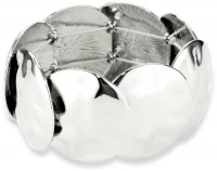 Nine West Silver-Tone Wave Stretch Bracelet Nine West Silver-Tone Wave Stretch Bracelet