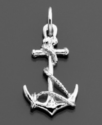Ahoy there! This sterling silver anchor charm is the picture of nautical beauty, by Rembrandt Charms. Approximate drop: 1 inch. Ahoy there! This sterling silver anchor charm is the picture of nautical beauty, by Rembrandt Charms. Approximate drop: 1 inch.