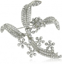 Carolee Precious Pins Silver-Tone Flower Spray Pin Carolee Precious Pins Silver-Tone Flower Spray Pin