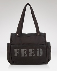 DKNY partners with non-profit FEED on this ultra-practical tote bag. Equal parts cool and socially conscious, it's sales go to support the organization's worldwide effort to end childhood hunger. DKNY partners with non-profit FEED on this ultra-practical tote bag. Equal parts cool and socially conscious, it's sales go to support the organization's worldwide effort to end childhood hunger.