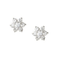 Carolee Large Cz Flower Stud Earrings Carolee Large Cz Flower Stud Earrings