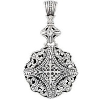 Clevereve's Sterling Silver 58.50X33.00 mm Sterling Silver Fashion Pendant Clevereve's Sterling Silver 58.50X33.00 mm Sterling Silver Fashion Pendant