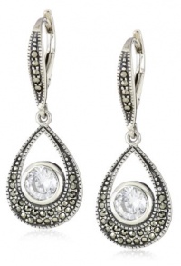 Judith Jack Winter Sparkle Sterling Silver, Marcasite and Cubic Zirconia Giftable Earrings Judith Jack Winter Sparkle Sterling Silver, Marcasite and Cubic Zirconia Giftable Earrings