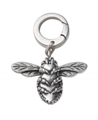 A beeautiful touch. Create a buzz in Fossil's cute bee charm. Crafted in vintage silver tone mixed metal with sparkling crystal details. Approximate length: 1 inch. A beeautiful touch. Create a buzz in Fossil's cute bee charm. Crafted in vintage silver tone mixed metal with sparkling crystal details. Approximate length: 1 inch.