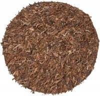 Safavieh Leather Shag Collection Metro Handmade Saddle Leather Round Area Rug, Brown Safavieh Leather Shag Collection Metro Handmade Saddle Leather Round Area Rug, Brown