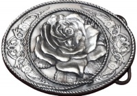 Belt Buckle - Western Rose - Belt Buckle Belt Buckle - Western Rose - Belt Buckle