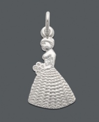 The perfect gift for the ladies who will be joining you down the aisle on your big day. This intricate charm by Rembrandt features a bridesmaid crafted in sterling silver. Charm can be engraved for an extra-personal touch. Approximate drop: 3/4 inch. The perfect gift for the ladies who will be joining you down the aisle on your big day. This intricate charm by Rembrandt features a bridesmaid crafted in sterling silver. Charm can be engraved for an extra-personal touch. Approximate drop: 3/4 inch.