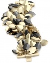 Kenneth Cole New York Modern Crush Gold and Hematite-Color Leaf Bracelet