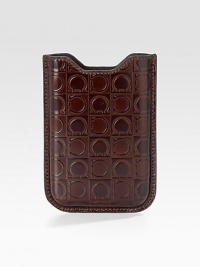 A slipcase for the Blackberry user who appreciates elegant craftsmanship as much as on-the-go style in embossed calfskin leather. Leather Accommodates all standard Blackberry models 3¾W X 4½H Made in Italy A slipcase for the Blackberry user who appreciates elegant craftsmanship as much as on-the-go style in embossed calfskin leather. Leather Accommodates all standard Blackberry models 3¾W X 4½H Made in Italy