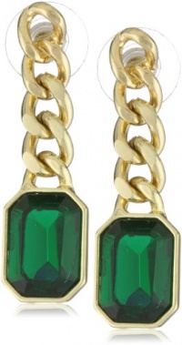 Anne Klein PALATINE Gold-Tone Colored Drop Earrings