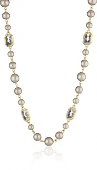 Anne Klein Sorbet Pearl and Crystal Strand Necklace, 42 Anne Klein Sorbet Pearl and Crystal Strand Necklace, 42