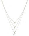 gorjana 3 Petal Sterling Silver Layered Petal Necklace