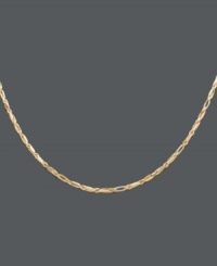 Perfect your look with simple accessories. This unique necklace features a diamond cut seamless rope design crafted in 14k gold. Approximate length: 20 inches. Perfect your look with simple accessories. This unique necklace features a diamond cut seamless rope design crafted in 14k gold. Approximate length: 20 inches.