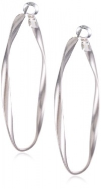 Kenneth Cole New York Silver Large Hoop Earrings Kenneth Cole New York Silver Large Hoop Earrings