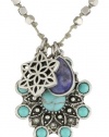 Lucky Brand Boxed Turquoise Lapis Charm Necklace