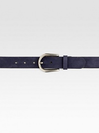 Luxurious leather belt with logo engraved, oval buckle.LeatherPalladium hardware1.4 wideMade in Italy Luxurious leather belt with logo engraved, oval buckle.LeatherPalladium hardware1.4 wideMade in Italy