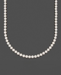 The perfect last minute touch before you head out the door. Belle de Mer necklace features A+ Akoya cultured pearls (6-1/2-7 mm) set in 14k gold. Approximate length: 16 inches. The perfect last minute touch before you head out the door. Belle de Mer necklace features A+ Akoya cultured pearls (6-1/2-7 mm) set in 14k gold. Approximate length: 16 inches.