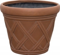Dynamic Design PHN1206DT Huntington Planter 12-Inch Country Manor-Polylam4, Dark Terra Dynamic Design PHN1206DT Huntington Planter 12-Inch Country Manor-Polylam4, Dark Terra