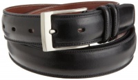 Perry Ellis Mens Hc Milled Big And Tall Belt, Black, 46 SP